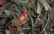 捞拌蕨根佛手瓜