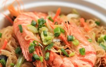 粉丝煲～虾干白菜粉丝煲