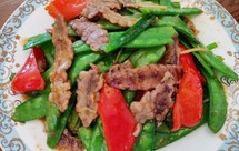 超级快手的家常小炒之#荷兰豆炒皮皮虾干