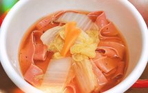 火龙果藕粉全麦面条