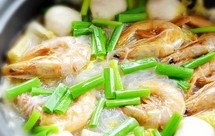 虾干白菜粉丝煲