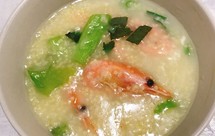北极虾小米粥