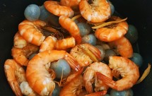 家庭版龙眼炒虾