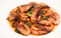 【0492】老干妈炒虾<302小厨房>