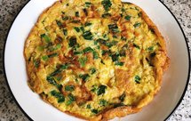 虾米葱花鸡蛋饼，家常做法，简单好吃