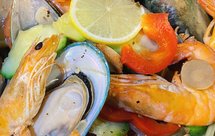 不含一滴水的健康泰式酒烹白虾青口贝