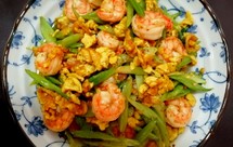 芹菜炒虾