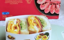 北极甜虾三明治