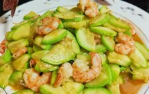 西葫芦炒虾