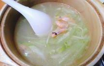 青萝卜北极虾汤