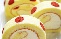 红曲波点蛋糕卷--给新年的蛋糕加点喜庆
