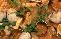 蛤蜊泡菜豆腐汤