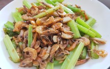 芹菜炒小干虾