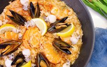 贻贝大虾海鲜饭