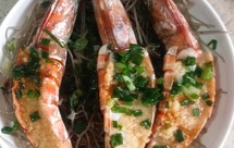 蒜蓉开背虾(适宜小青龙、斑节虾等大虾)