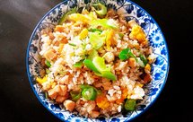 海鲜蛋炒饭(各种鱼肉、干贝、虾干等通用版)