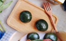 春日限定玫瑰豆沙青团