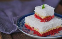 一曲红觞话白玉——双色红曲松糕（三）