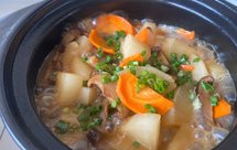 干贝香菇萝卜煲