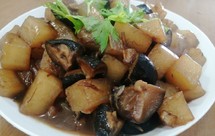 干贝香菇煨白萝卜