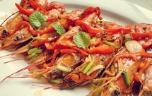 过年待客大菜之二——家庭简易版干烧阿根廷红虾