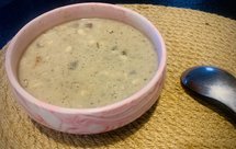 奶油蘑菇蛤蜊汤