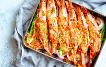 【炊烟食堂】蒜蓉芝士泡菜焗阿根廷红虾