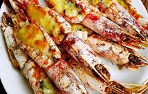 奶酪焗阿根廷红虾