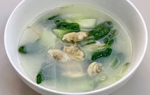 奶油白菜蛤蜊汤