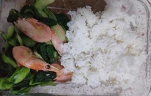 小白菜炒北极虾