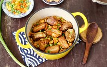 肋排虾干红薯焖饭