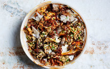 蘑菇培根大麦拌饭