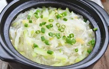 节瓜瑶柱虾米粉丝煲