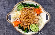 好吃到爆的清爽无油荞麦鸡丝凉面（黄飞鸿麻辣花生版）