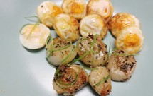 扇贝芝士鸽子蛋