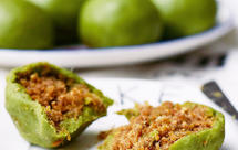 大麦若叶版咸蛋黄肉松青团