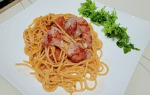 酒店级紅蝦意粉