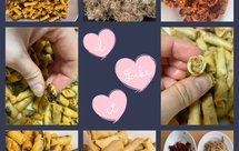 小心吃了会上瘾的香脆叁巴虾米卷和酥脆肉松卷（附叁巴虾米和肉松食谱）