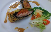 紫菜大虾佐咖哩酱