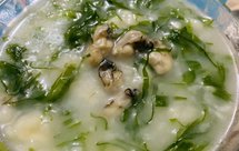 野生牡蛎海藻疙瘩汤