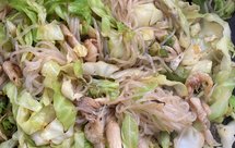 包菜虾干平菇魔芋丝