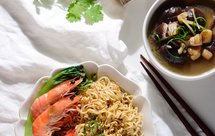 【蚝油鸡汁捞面+鲜菇干贝汤】太太乐鲜鸡汁快手莱