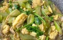 丝瓜鸡蛋蛤蜊肉
