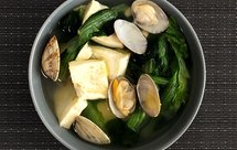 【减脂餐】小白菜蛤蜊豆腐汤