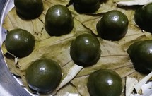 大麦若叶红豆青团