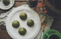 快手Q弹豆沙青团