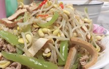 清口开胃之黄豆芽炒香干