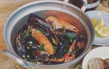 蒜香黄油烩鳌虾贻贝(淡菜/海虹)