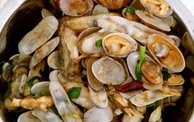 爆炒花蛤、蛏子