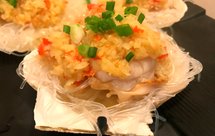 蒜蓉粉丝蒸海鲜（元贝，虾，扇贝肉、生蚝）